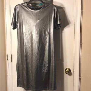 Metallic Bodycon Mini Dress